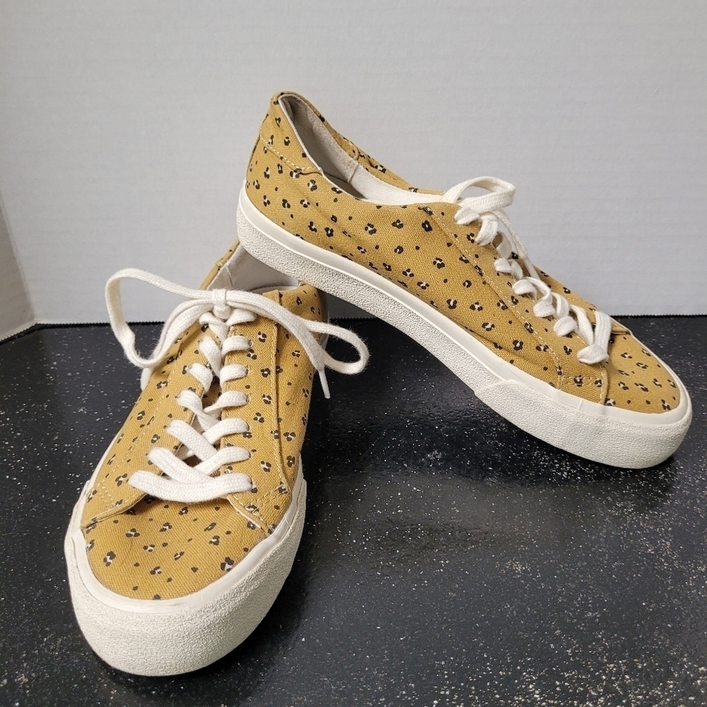 Madewell Sidewalk Low Top Sneaker in Mini Leopard Print